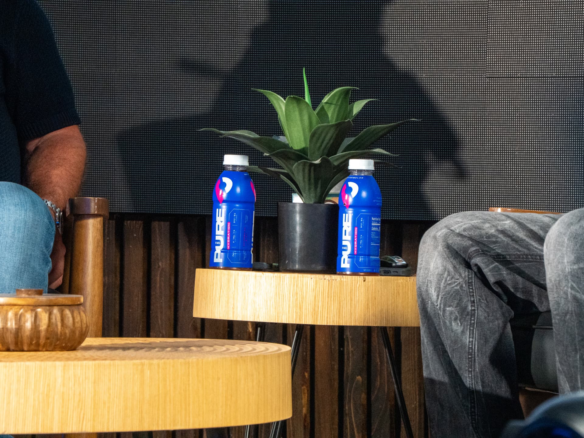Pure Fuel product at a Coinlete brand networking event